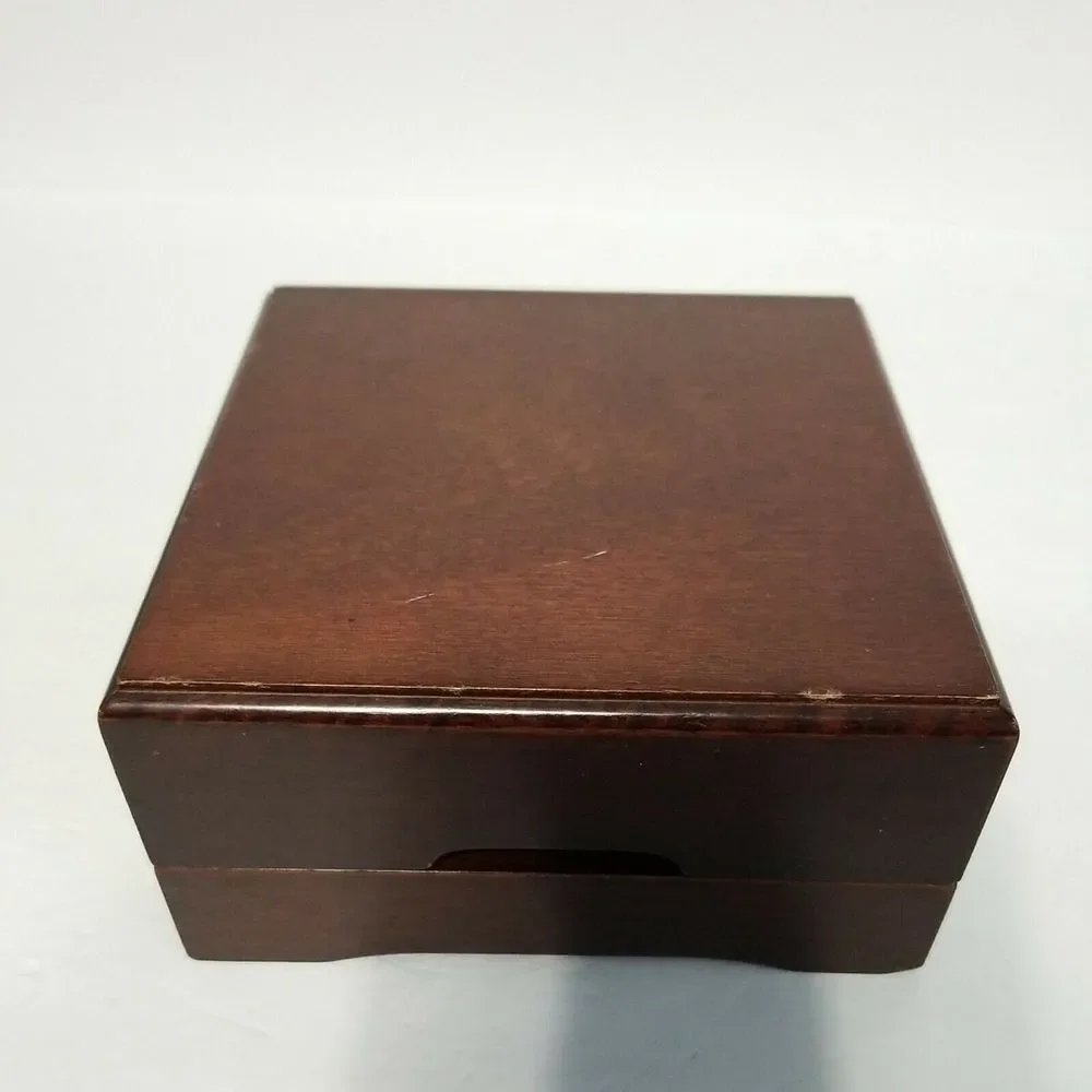John Poole - England -‎ Desk Clock  Wooden Box Tested